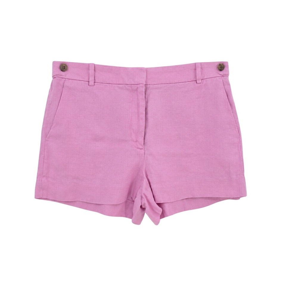 J. Crew Womens 8 Pink Garden Short Linen Shorts
